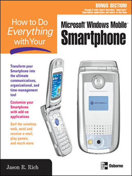 Title details for How to Do Everything with Your Microsoft Windows Mobile Smartphone by Jason R. Rich - Wait list